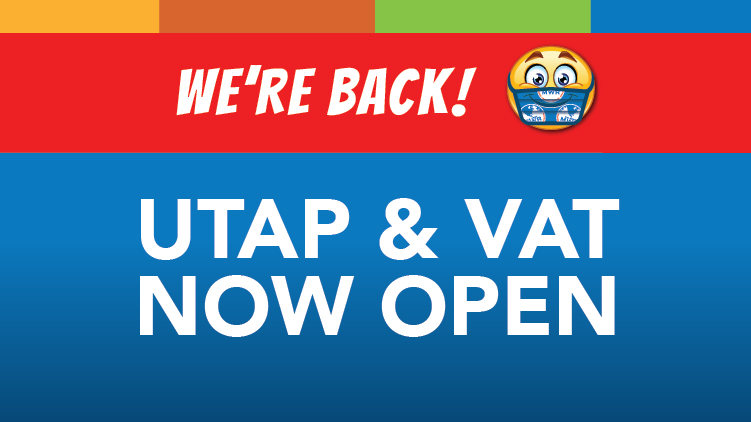UTAP & VAT Now Open UTAP & VAT Now Open